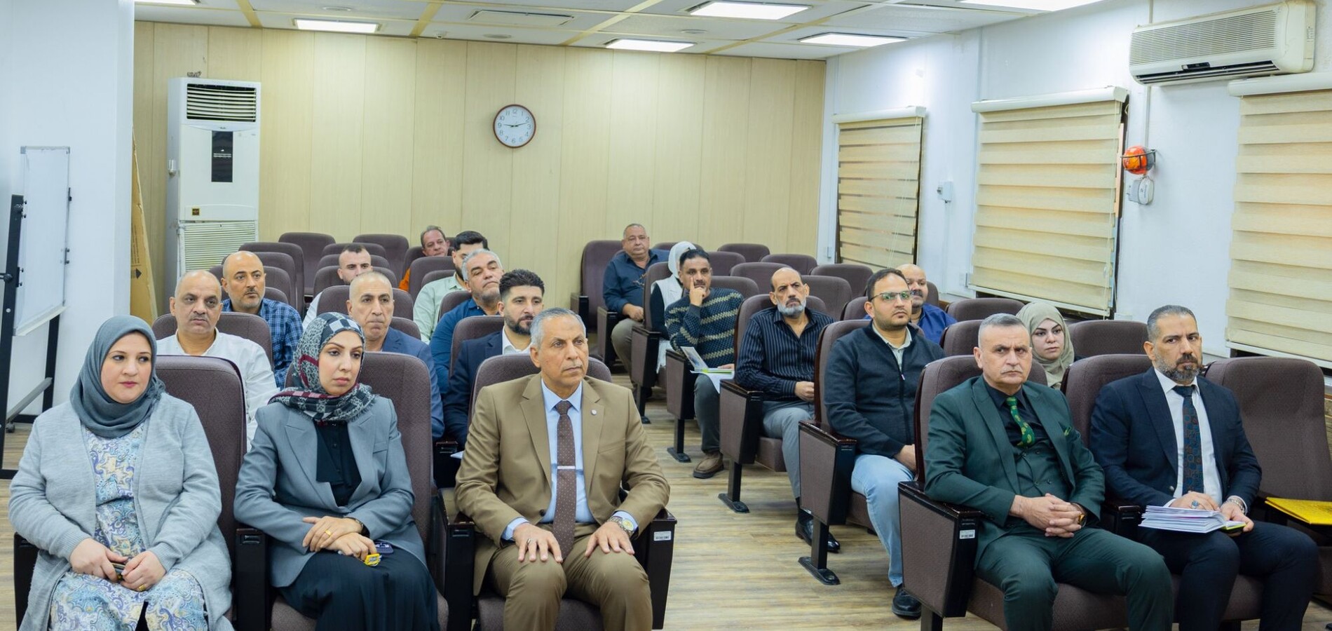 شركة الاستكشافات النفطية تنظم ورشة توعوية بعنوان الحصانة الامنية بخصوص اجراءات السلامة والأمور الأمنية في الايفادات الخارجية