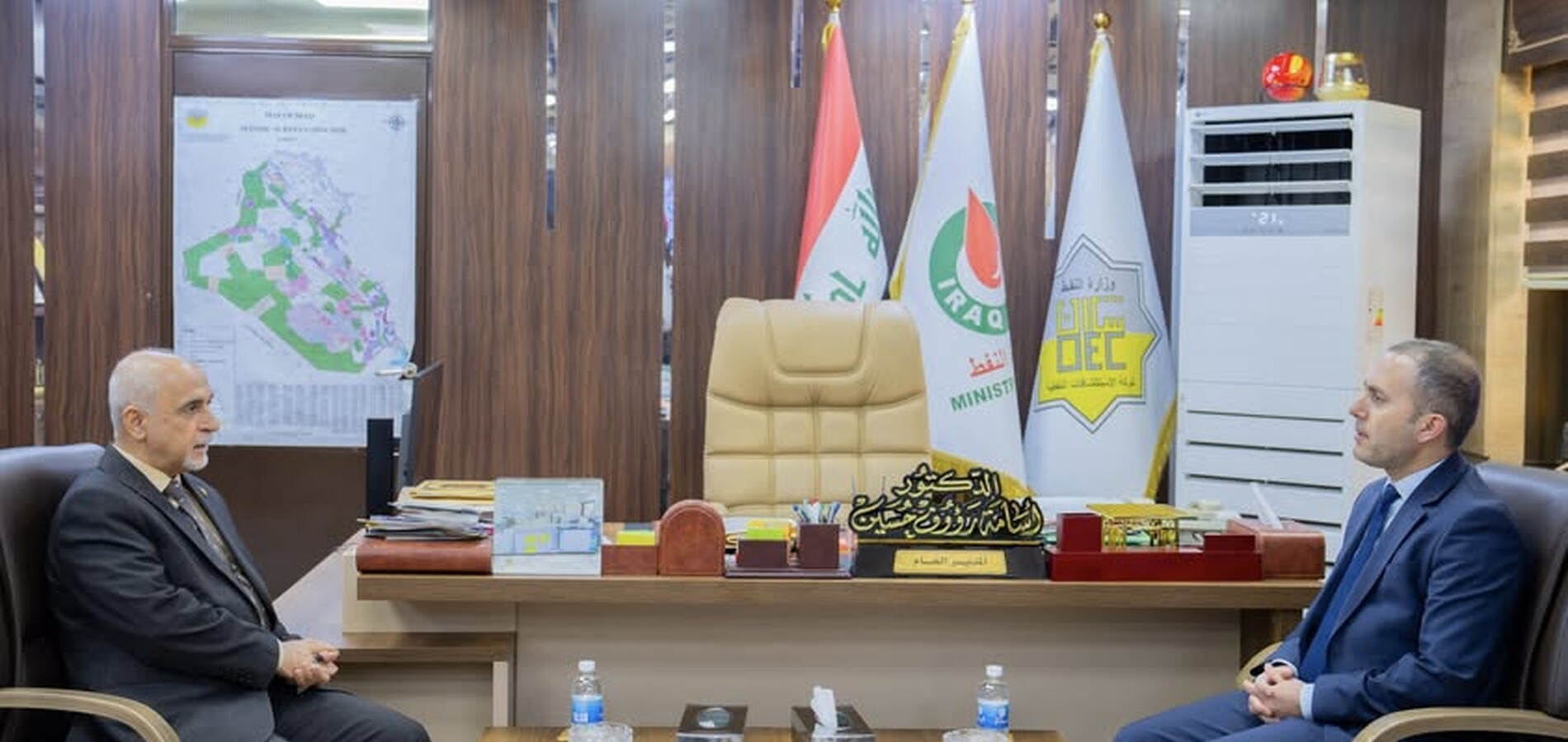 المدير العام لشركة الاستكشافات النفطية يلتقي وفداً من شركة كار للخدمات النفطية ..