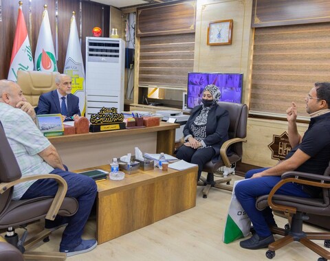 مدير عام شركة الاستكشافات النفطية يُجري مقابلاته الاسبوعية مع منتسبي الشركة