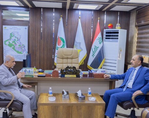 مدير عام شركة الاستكشافات النفطية يستقبل عضو لجنة النفط والغاز والثروات الطبيعية