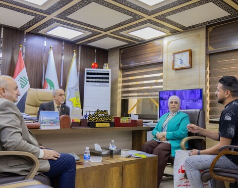 مدير عام شركة الاستكشافات النفطية يجري مقابلاته الدورية مع المنتسبين..