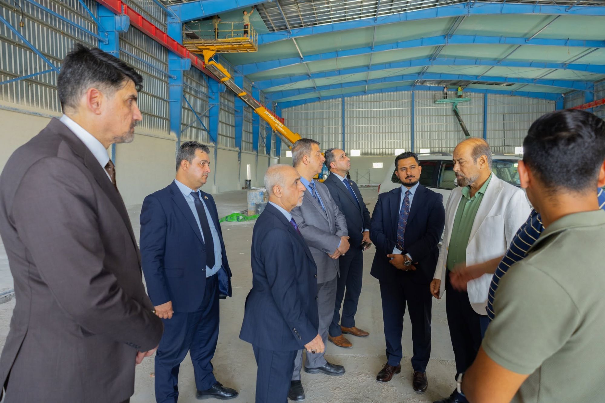 مدير عام شركة الاستكشافات النفطية يزور شعبة النقل الجوي