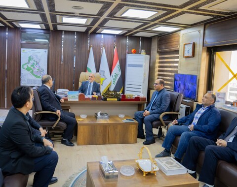 مدير عام شركة الاستكشافات النفطية يبحث آفاق تعزيز التعاون مع شركة جيوجيد الصينية