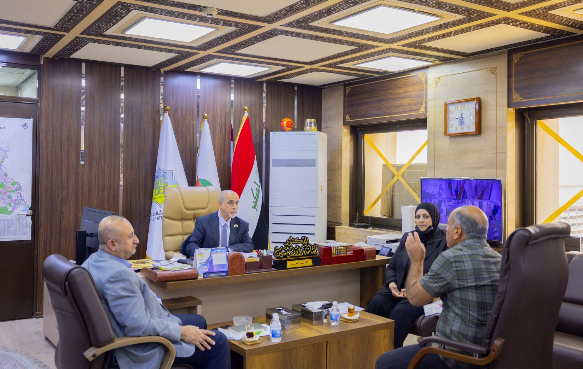 مدير عام شركة الاستكشافات النفطية يواصل لقاءاته الدورية مع منتسبي الشركة ويؤكد دعم المطالب المشروعة
