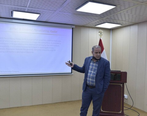 The Geology and Geophysics Division Held a Scientific Lecture about (COBRA PLUG-IN GPR KIT) Device