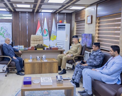 مدير عام شركة الاستكشافات النفطية يستقبل مستشار وزير الداخلية لتعزيز التعاون المشترك