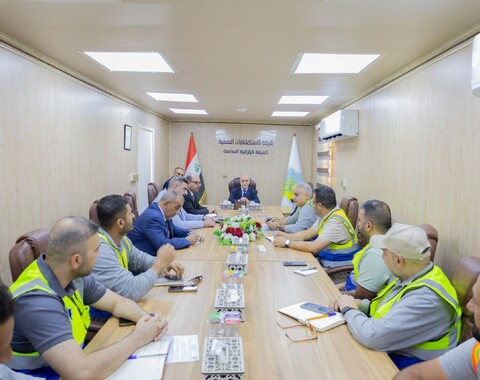 مدير عام شركة الاستكشافات النفطية يتفقد أعمال الفرقة الزلزالية السابعة