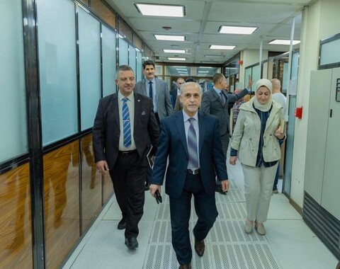 As a part of his field tours, the Director General of Oil Exploration Company visits the Processing and Information Technology Division /Information Technology and Communications Department