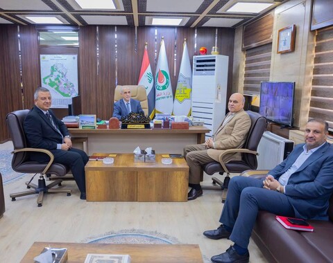 مدير عام شركة الاستكشافات النفطية يستقبل مدير قسم التصاريح الأمنية في وزارة النفط..