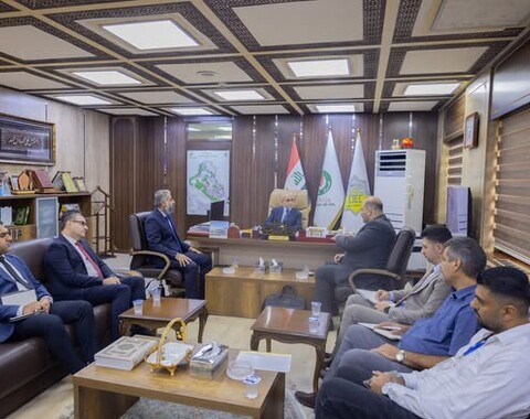 مدير عام شركة الاستكشافات النفطية يستقبل وفداً من شركة كار للخدمات النفطية