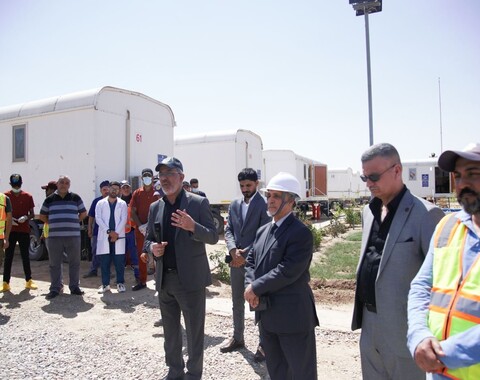 مدير عام الشركة يقوم بزيارة ميدانية وتفقدية للفرقة الزلزالية الثامنة في محافظة نينوى