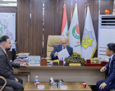 مدير عام شركة الاستكشافات النفطية يستقبل وفد شركة كويت إنيرجي