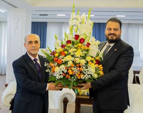 مدير عام شركة الاستكشافات النفطية يزور مدير عام شركة تسويق النفط ويهنئه بتسنمه المنصب..