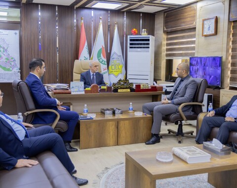 مدير عام شركة الاستكشافات النفطية يستقبل وفد شركة شلمبرجر